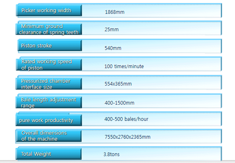 Empacadora cuadrada de tres cables 1845XD Empacadora de heno Empacadora cuadrada de tres cables 1845XD Empacadora de heno